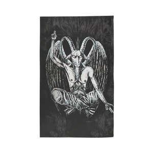 Satanic Draw Art Dobby Rug