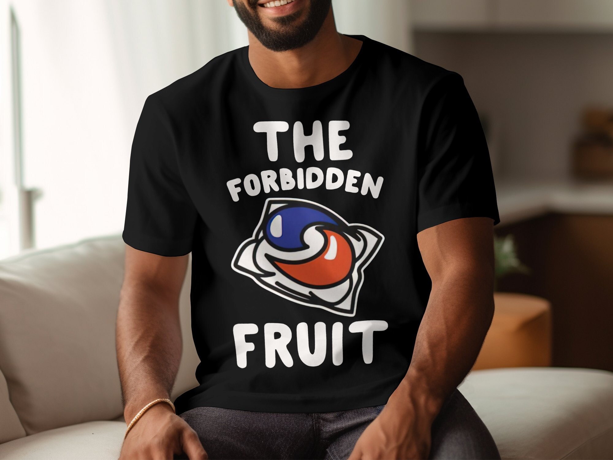 The Forbidden Fruit White Design Forbidden Fruit Unisex T-shirt - Etsy