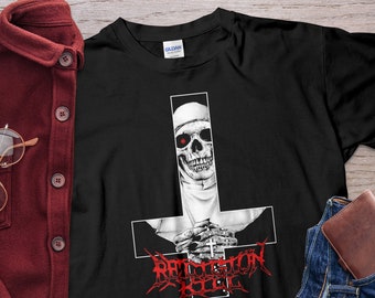 The Devil Skull Nun Religion Kill Unholy Nun Shirt Unisex T-Shirt