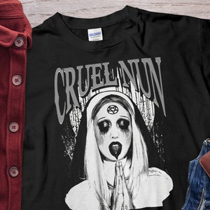 Cruel Nun Sexy Unholy Lip Hand Unholy Nun Unisex T-shirt