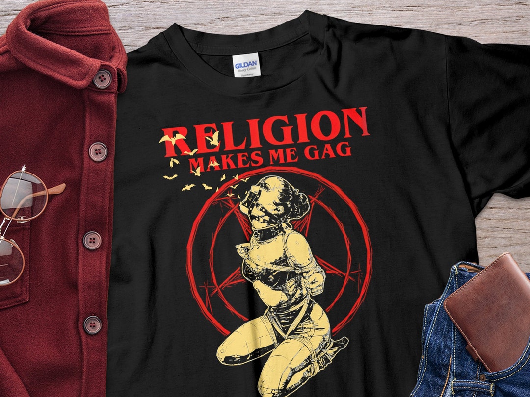 Unholy Nun Religion Makes Me Gag Halloween Bat Unholy Nun Unisex T