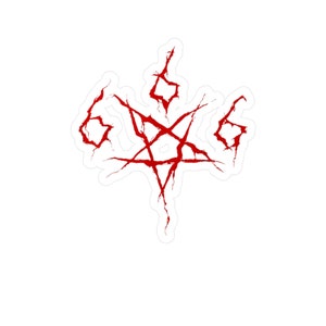 Devil Satan Sticker, Satanic 666 Sticker, Pentagram Sticker, Occult Sticker, Horror Sticker Halloween Sticker, 666 sticker
