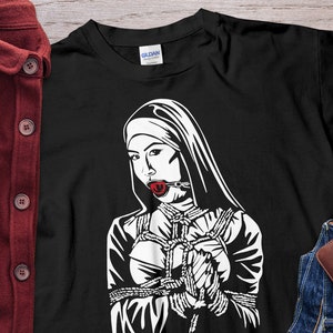 Unholy Nun Religion makes me gag Unholy Nun Shirt Unisex T-Shirt