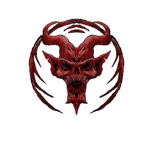 Devil Satan Sticker, Evil Demon Sticker, Lucifer King Of Hell Sticker, Cool Gift Sticker