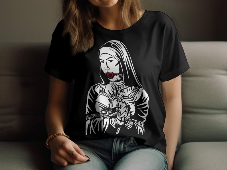Unholy Nun Religion Makes Me Gag Unholy Nun Shirt Unisex Tshirt Etsy
