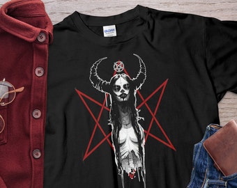 Satan Horror Witch Unholy Nun Shirt Unisex T-Shirt