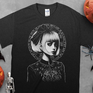 Gothic Beauty Dark Harajuku Japanese Punk Grunge Goth Girl Unisex T-Shirt
