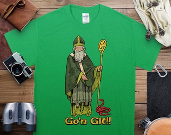 Funny Go'n git Funny St Patrick's Day T-Shirt, St Patrick's Day Clothing Gifts, Green Lucky Shamrock Leaf Shirt