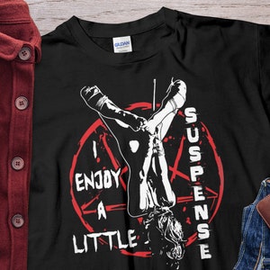 I Enjoy a little suspense art Unholy Nun T-shirt Nun Gift Shirt Death Metal Shirt Unisex T-shirt