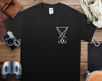 Baphomet - Discreet Satanist Symbol Shirt For Daily Life Baphomet - Discreet Satanist Symbol Shirt For Daily Life