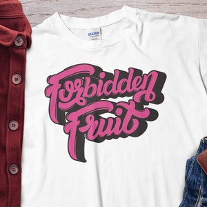 Forbidden Fruit Tee Shirt - Garden of Eden Vintage Forbidden Fruit Unisex T-Shirt