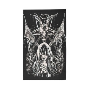 Devil Nun Pray Dobby Rug