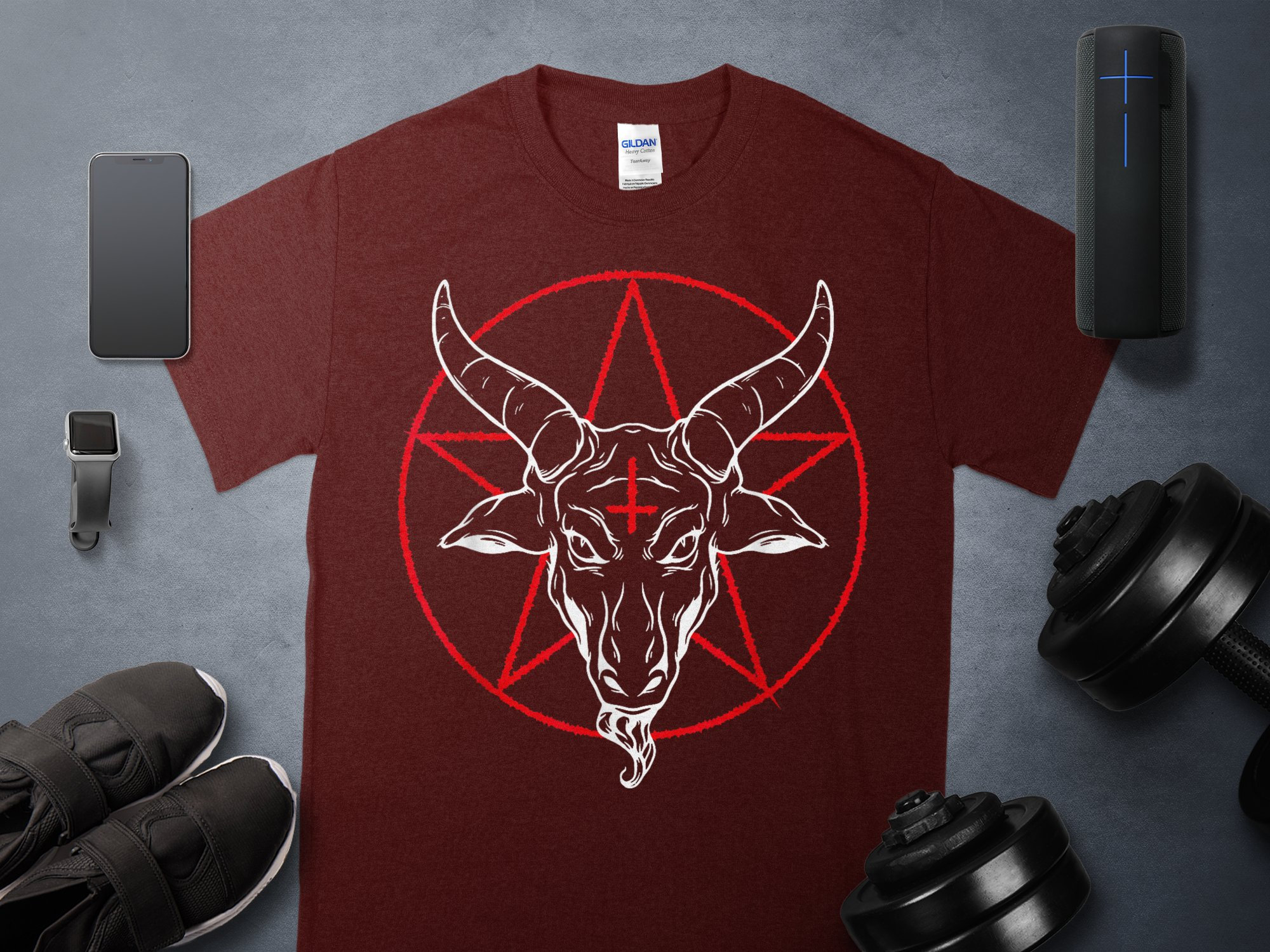 Occult Satanic Baphomet Goat in Pentagram Magnet for Sale by k3rstman1