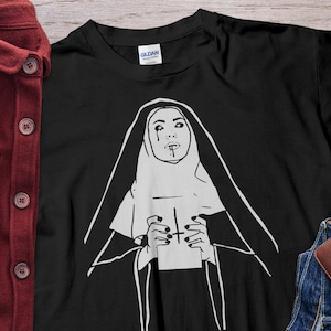 the nun of satan tshirt Unholy Nun Shirt Unisex T-Shirt