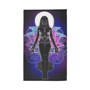 Mandala Gothic Art Dobby Rug