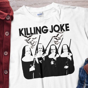 Funny Four Nun Killing Joke Halloween Bat Hunting Unholy Nun Unisex T-shirt
