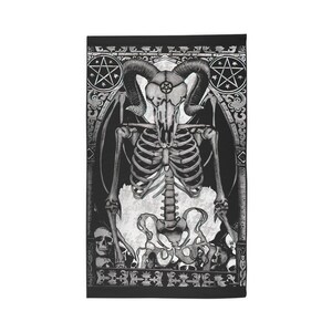 Skull Satan Dobby Rug