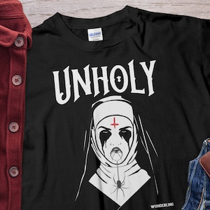 Unholy Nun Wunderling Halloween Horror Unholy Nun Shirt Unisex T-Shirt