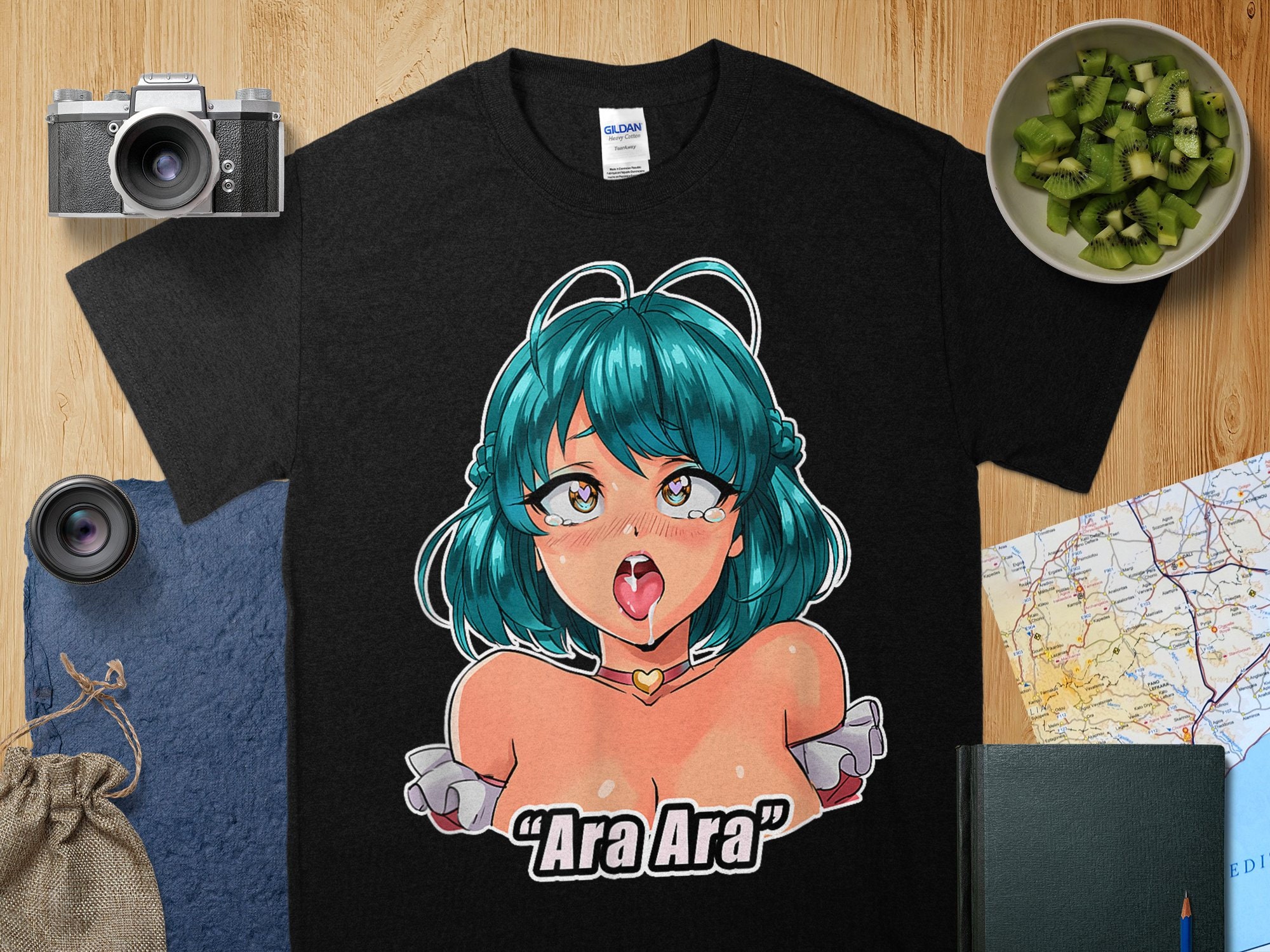 Ara Ara Hentai Sexy Anime Girl I Otaku T-Shirt, Otaku T-Shirt, Japan sexy Manga Mädchen T-Shirt, sexy Ara Ara japanisches Shirt, Hentai Liebhaber Erwachsene