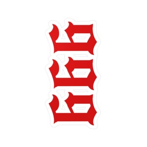 666 Sticker, Number of the Beast Sticker, Satanic Symbol Sticker
