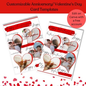 Valentine&#39;s Day Gift | Anniversary Gift | Customised Gift | Personalised Gift | Cute Gift Ideas | Happy Valentine&#39;s Day Card | Card Template