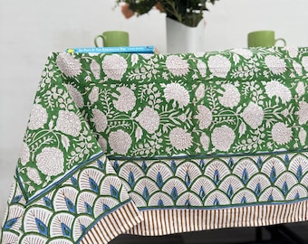 Vintageリネンクロス　花柄刺繍カットワーク テーブルクロス 1940年代のヴィンテージ花柄テーブルクロス（ブルー、ピンク、イエロー