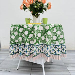 Handmade Round Tablecloth For wedding Stall Farmhouse Decor Tablecloths, Room Decor Tablecloths