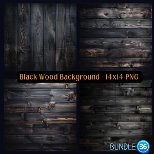 Pacchetto di sfondo in legno scuro 36 PNG Sfondo mattone Download istantaneo Documenti digitali in legno nero Sfondo in legno rustico Legno pastello in mattoni bianchi