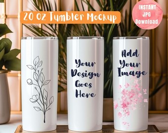Tumbler Mockup Bundle Mockup Tumbler Designs 20 Unzen Skinny Tumbler Fruit Tumbler Mockup Stilvolles ästhetisches Dekor Gerader Tumbler Mock-up