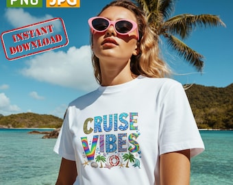 Cruise Life Cruise Vibes Graphic Bundle 16x16 PNG & JPG  Digital Download Cruise Vibes PNG sublimation Cruise Vacation png  Summer Digital