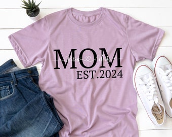 Custom Mom Shirt, Personalized Mom T-Shirt, Gift For Mom, Gift For Grandma, Shirt With Kids Name, Grandma Shirt, Mom Shirt Kids Name Shirt