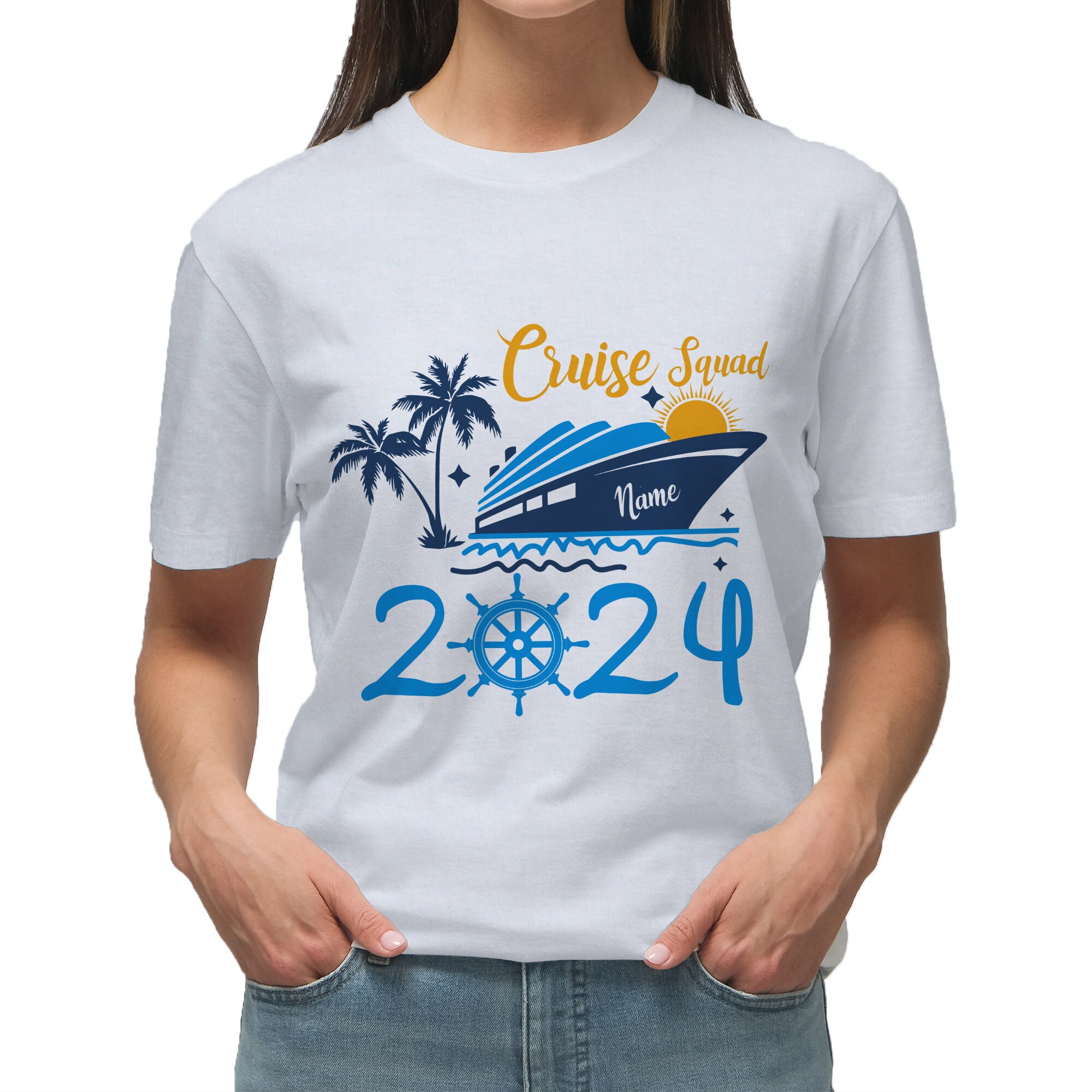 Personalized Cruise Squad 2024 Shirt, Custom Family Cruise 2024 T-Shirt