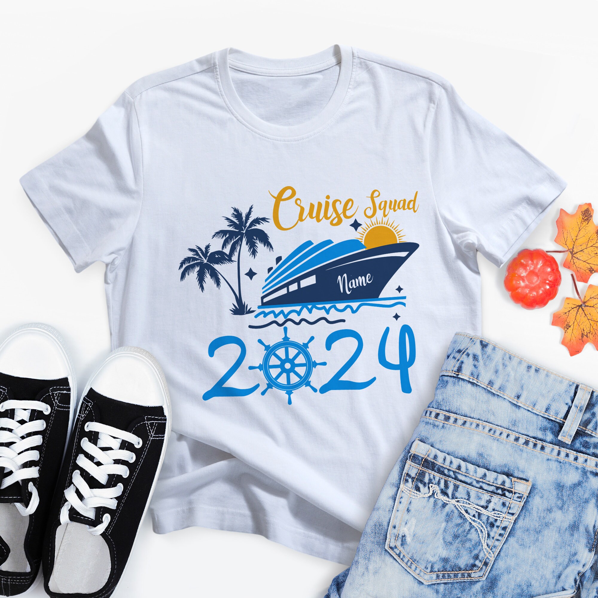 Personalized Cruise Squad 2024 Shirt, Custom Family Cruise 2024 T-Shirt