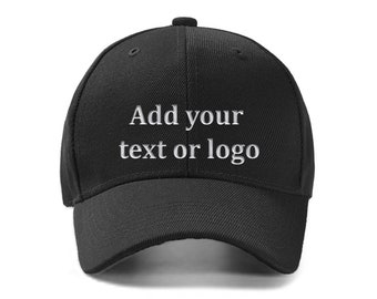 Custom Embroidered Baseball Cap with Any Logo Text, Personalized Caps for Men Women, Bachelorette Party Group Hats, Outdoor Activities Hat