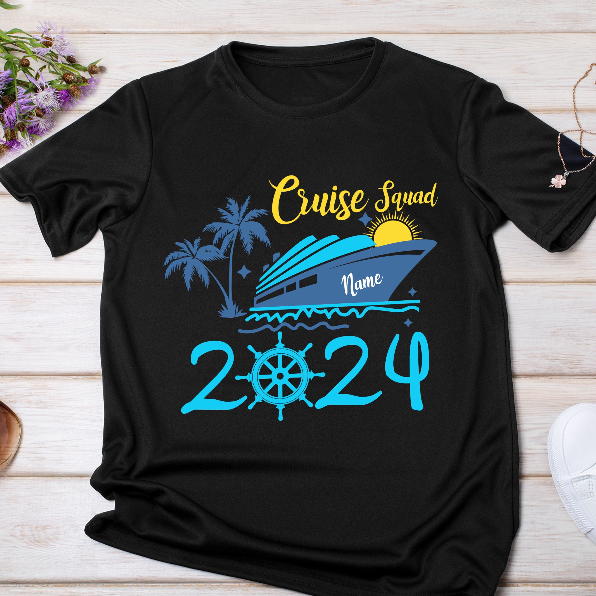 Personalized Cruise Squad 2024 Shirt, Custom Family Cruise 2024 T-Shirt