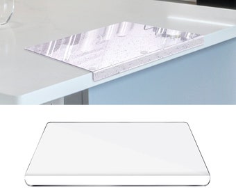 Clear Cutting Board for Kitchen Countertop Acrylic Cutting Boards with Lip Acrylic Anti-Slip Transparent Cutting Board For Home Restaurant