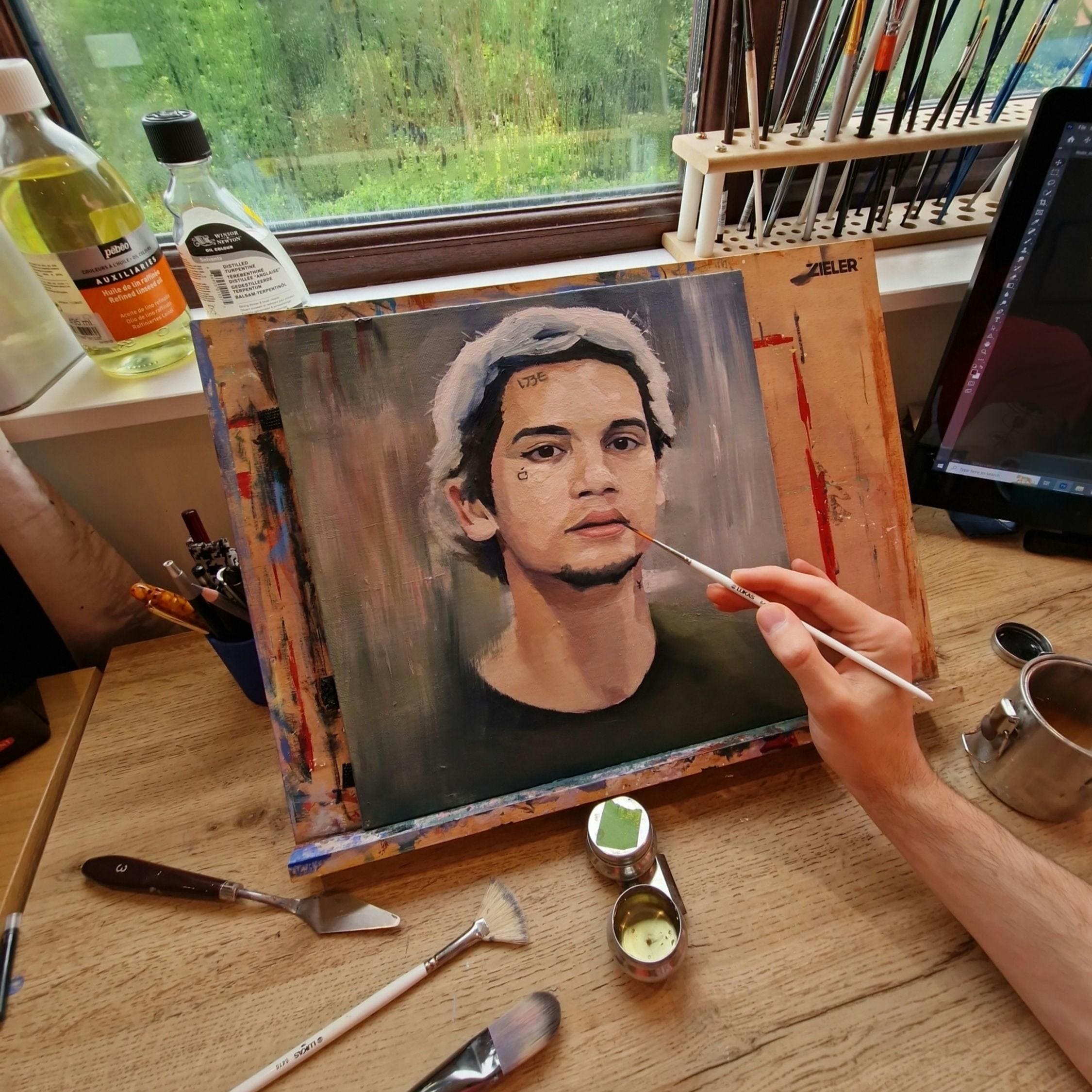 Custom Oil Portrait Painting on Canvas: Commissioned Art From Photo - Etsy