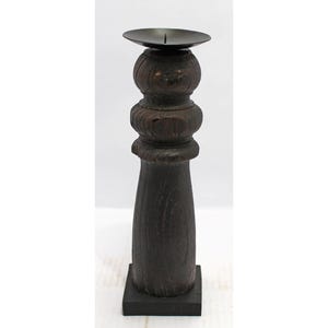 Rustic Wooden Candle Holder | Hand Carved Taper Stand | Vintage Farmhouse Decor | Minimalist Home Accent | Unique Centerpiece