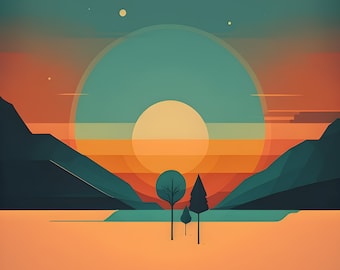 Retro Sunset