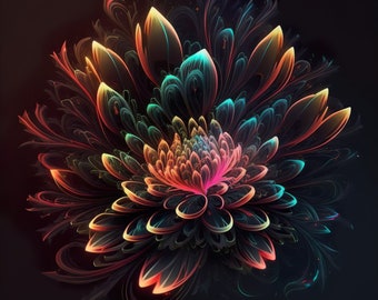 Neon Flower