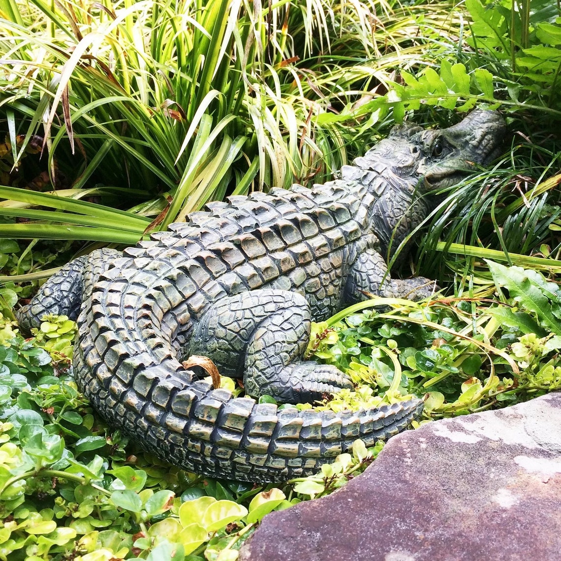 Alligator / Crocodile Garden Statue Crocodile Statue Garden Etsy
