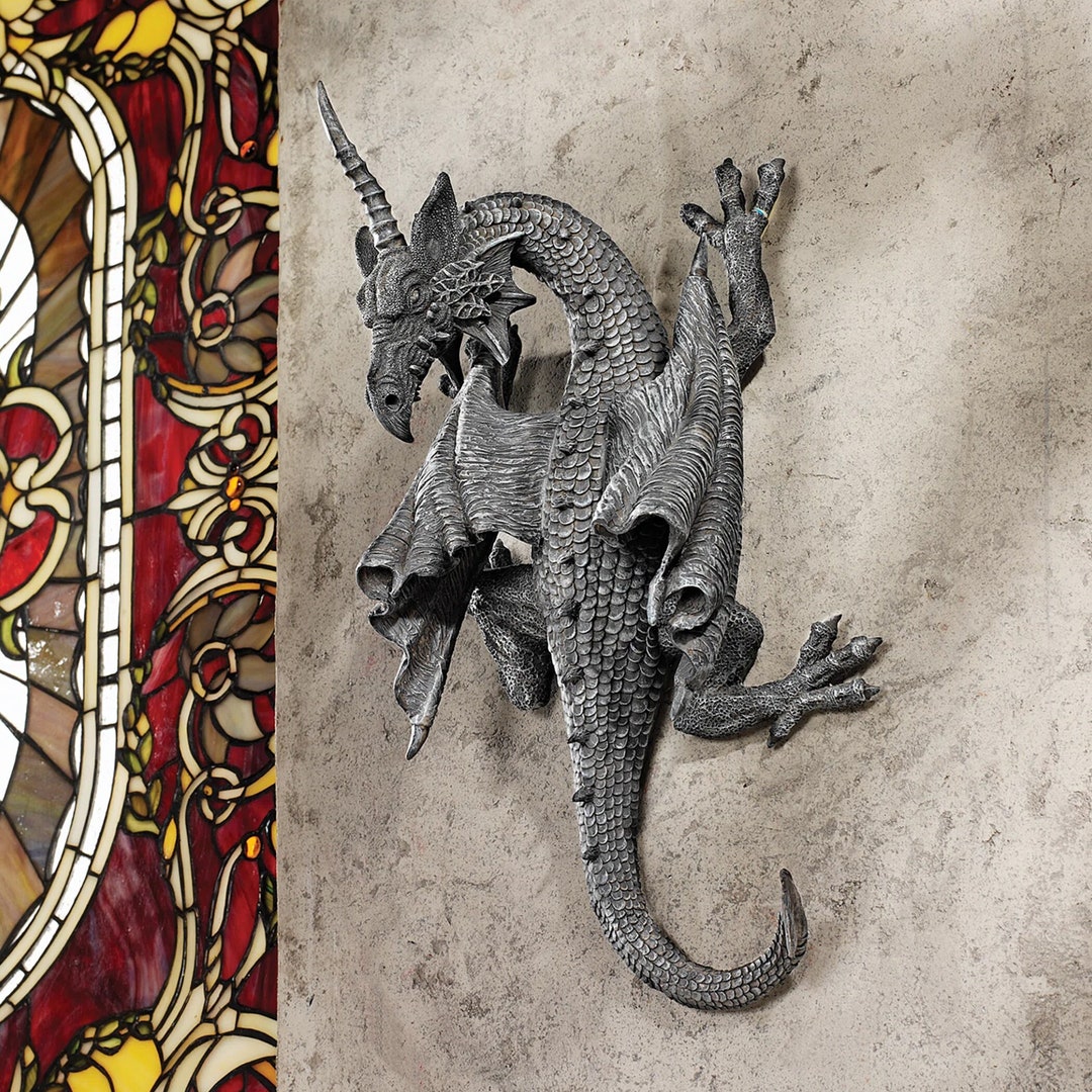 Horned Dragon Wall Décor Dragon Wall Décor Home Décor - Etsy