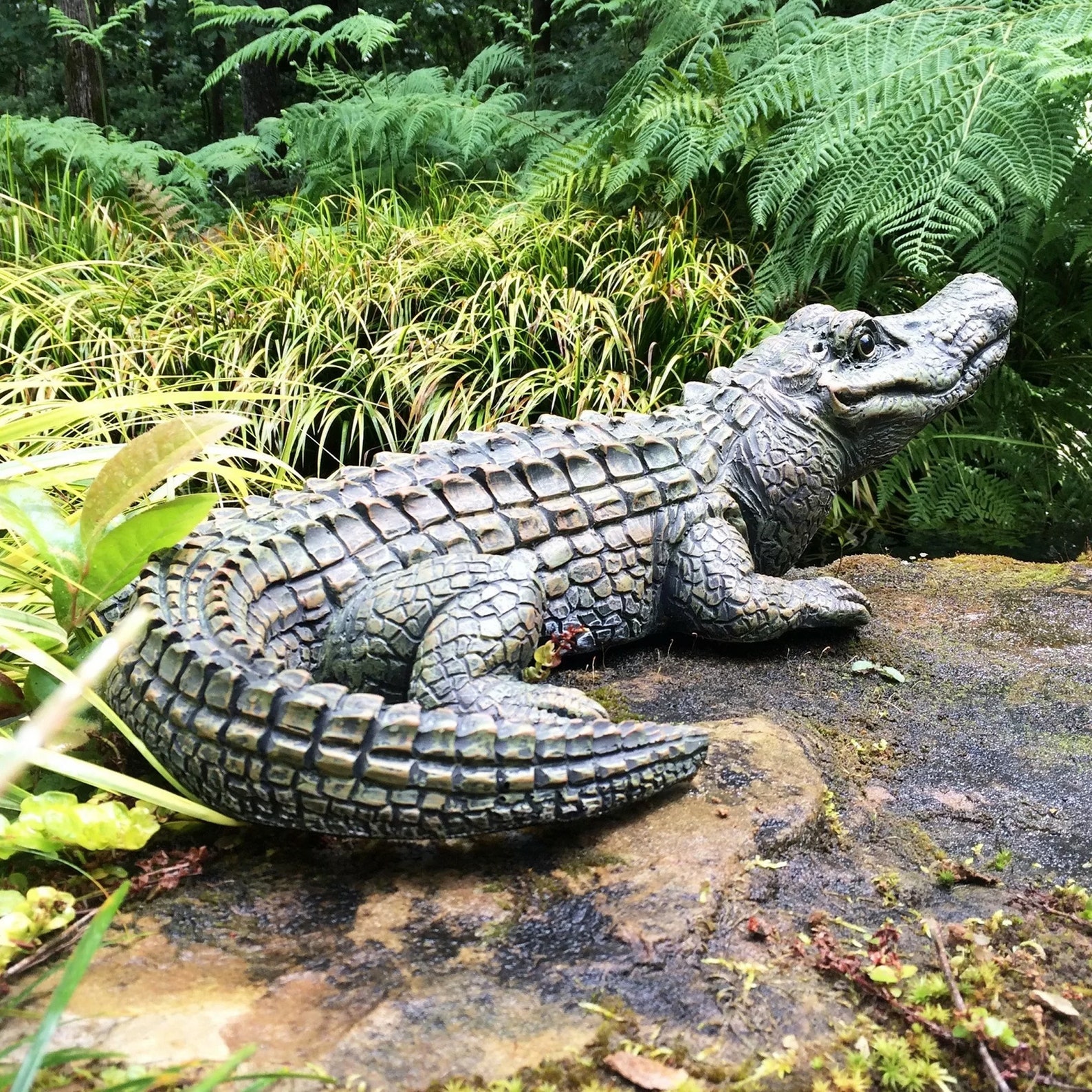 Alligator / Crocodile Garden Statue Crocodile Statue Garden Etsy