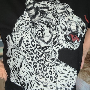 IRBIS – One of a Kind Patchwork Art T-Shirt | Handmade Upcycled Cotton Tee