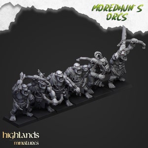 Cave Orcs with Bows - Highlands Miniatures Moredhun&#39;s Orcs