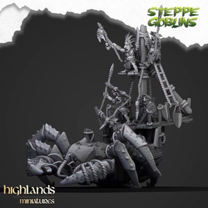 Coast Goblins on Giant Crab - Highlands Miniatures