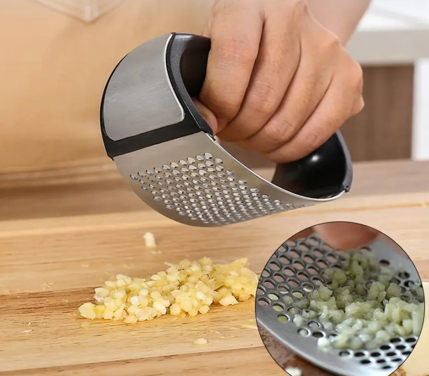 Manual Onion Chopper Stainless Steel Garlic Presser Food Crusher Cutter  Meat Mincer Hand Press for Vegetable Kitchen Tool