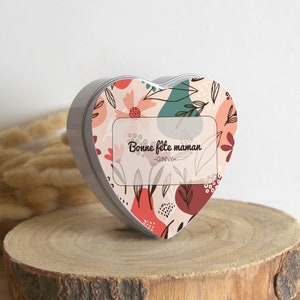 Custom Box | Original personalized gift Mom | Metal Heart Box | Happy Mother&#39;s Day | Storage Box | Mother&#39;s Day gift
