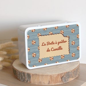 Custom Box | Original personalized child gift | Metal Sugar Box | Cake Box | Storage Box | School box