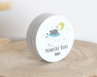 Boîte Personnalisée | Boîte à Dents de Lait | Cadeau Original Enfant | Boîte Ronde | Au Dodo | Boîte Rangement | La Petite Souris